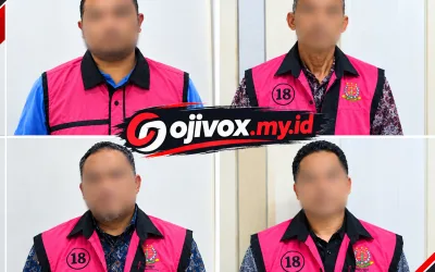 Blurred Portraits In Magenta Vests