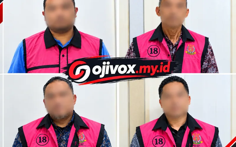 Blurred Portraits In Magenta Vests